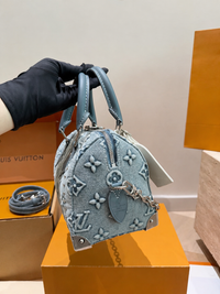 Sac à main en denim Monogram style Speedy