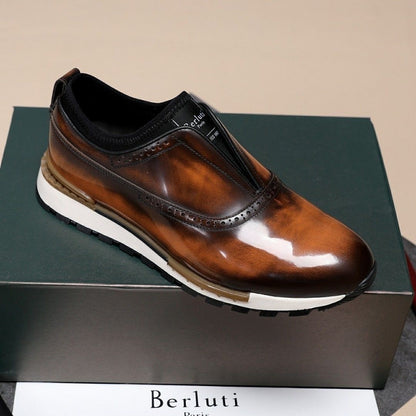 Chaussures Hommes cuir patiné