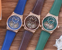Montre Squelette Dorée