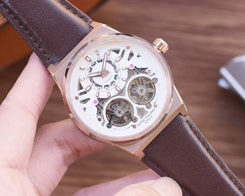 Montre Squelette Dorée
