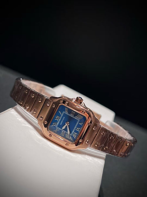 Montre Carrée Rose Gold