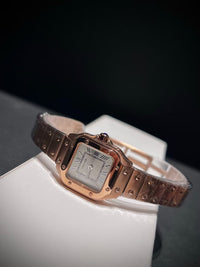 Montre Carrée Rose Gold