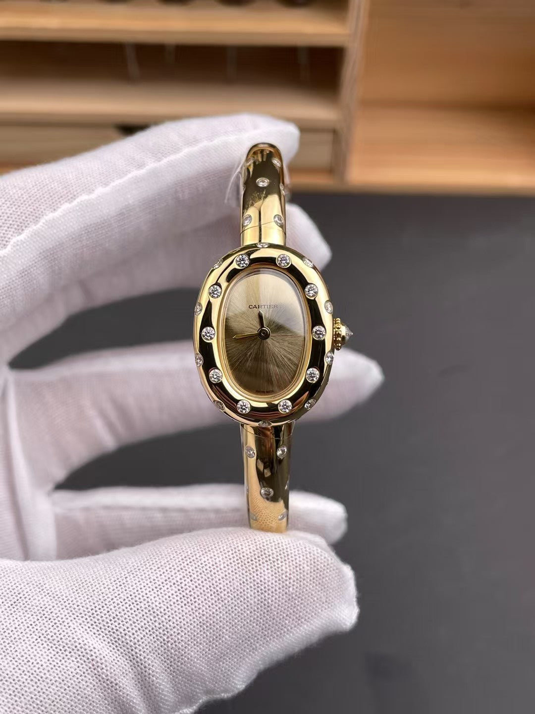 Montre Joaillerie Or — Cadran Champagne