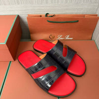 Sandales Finition Croco
